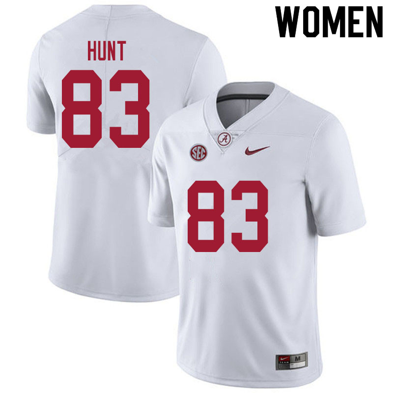 Alabama Crimson Tide Women's Richard Hunt #83 White NCAA Nike Authentic Stitched 2020 College Football Jersey XB16M31TF